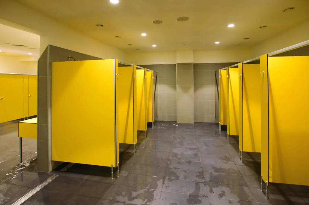 żółte ścianki HPL