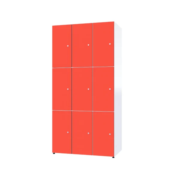 Modulární kovová skříňka s HPL