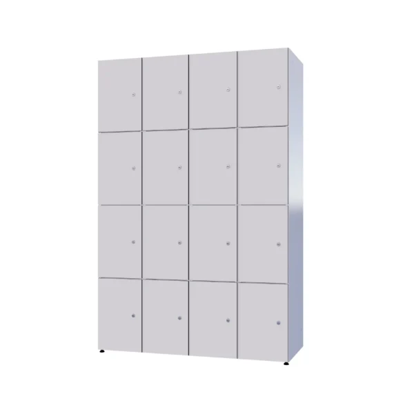 Modulärt metallskåp med HPL