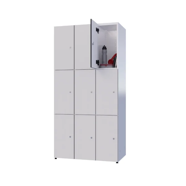 Armoire métallique modulaire avec HPL