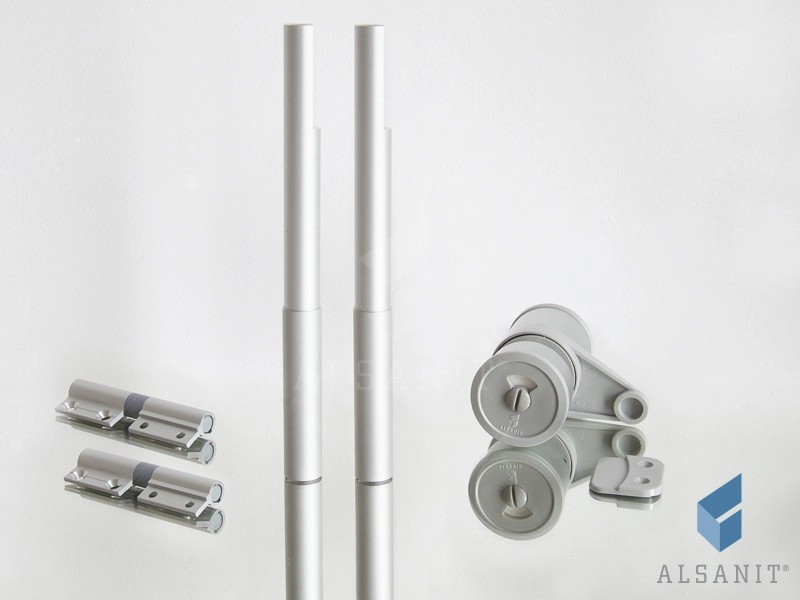 Beslagset voor wc-cabines 10-12mm SOLARI