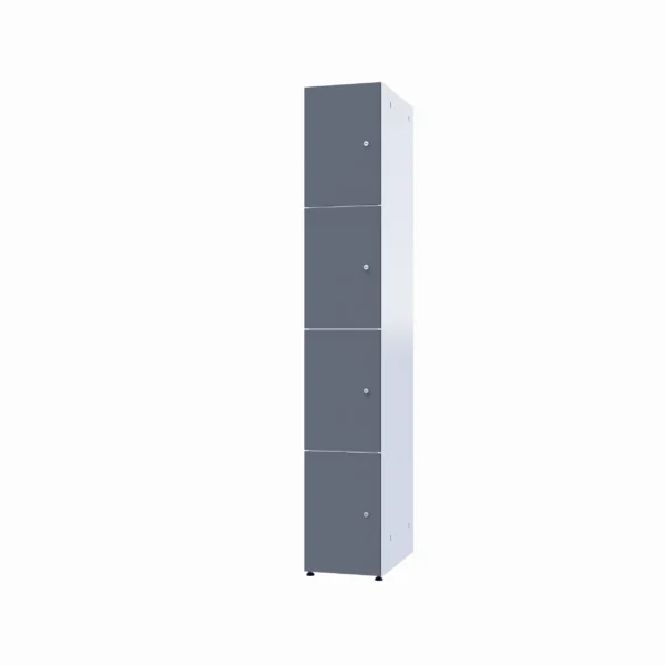 Modulært metalskab med HPL